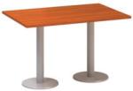 Alfa Office Alfa 400 konferenciaasztal szürke lábazattal, 120 x 80 x 74, 2 cm, cseresznye mintázat