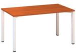 Alfa Office Alfa 200 irodai asztal, 140 x 80 x 74, 2 cm, egyenes kivitel, cseresznye mintázat, RAL9010