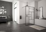 SanSwiss PROMO cabina dus Walk-in SanSwiss Easy Loft 73 Industries 140 x H200 cm profil negru mat (STR4P1400673)