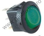  Világító billenő kapcsoló, izzóval, 12 V/16 A, 21 mm, 2 db/csomag