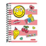 Herlitz CAIET CU SPIRALA 10X14CM, 200 FILE, SMILEYWORLD GIRLY Matematica A6 Caiet cu spira 200 file (50002788)