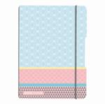 Herlitz CAIET MY. BOOK FLEX A5 40F PATRATELE COPERTA PP GRAPHIC PASTELS BLUE Matematica A5 Caiet cu elastic 40 file (50009855)