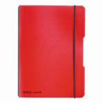 Herlitz CAIET MY. BOOK FLEX A5 40F PATRATELE ROSU TRANSPARENT CU LOGO NEGRU Matematica rosu A5 Caiet cu elastic 40 file (9468990)