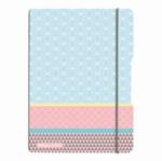 Herlitz CAIET MY. BOOK FLEX A4 2X40F DICTANDO+PATRATELE, COPERTA PP, GRAPHIC PASTELS BLUE A4 Caiet cu elastic 80 file Dictando/Matematica (50009831)