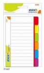 Hopax Divider notes autoadeziv liniat cu 6 separatoare, 148 x 98 mm, 60 file, Stick"n - 6 culori neon 148x98 mm Fara dispenser 6 Divider notes (HO-21462)