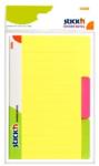 Hopax Divider notes autoadeziv cu 3 separatoare, 148 x 98 mm, 60 file, Stick"n - 3 culori neon 148x98 mm Fara dispenser 3 Divider notes (HO-21461)