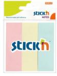 Hopax Stick notes index 76 x 25 mm, 3 x 50 file/set, Stick"n - 3 culori pastel Index hartie 76x25 mm Fara dispenser 3 (HO-21128)