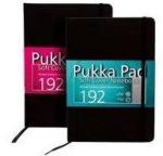 Pukka Pad Caiet lux cu elastic, coperti soft, A5 - 96 file, 80g/mp, PUKKA - negru - dictando - hartie crem Dictando negru A5 Caiet cu elastic 100 file (PK-6981-SCN)