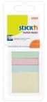 Hopax Stick index hartie color 50 x 12mm + 50 x 38 mm, 4 x 40 file/set, Stick"n - 4 culori pastel Index hartie 38x50 mm Fara dispenser 4 (HO-21353)