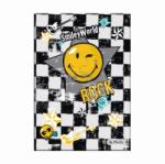 Herlitz CAIET A5 96F PATRATELE COPERTA TARE SMILEY WORLD ROCK Matematica A5 Caiet cu capsa 100 file (11261203)