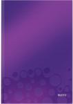 Leitz Caiet de birou LEITZ Wow, A4, coperta dura, mov metalizat - dictando Dictando violet A4 80 file Caiet cusut (L-46251062)