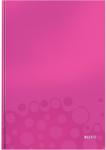 Leitz Caiet de birou LEITZ Wow, A4, coperta dura, roz metalizat - matematica Matematica roz A4 80 file Caiet cusut (L-46261023)