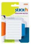 Hopax Tracking notes 70 x70 mm, 50 file/set, Stick"n - alb liniate - tab albastru neon albastru 70x70 mm Tracking notes Fara dispenser 1 (HO-21485)