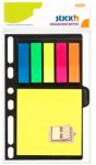 Hopax Organiser notes autoadeziv 76 x 76 mm + 76 x 18 mm, 6 x 25 file/set, Stick"n 6 Index plastic 76x14 mm Cu dispenser (HO-21064)