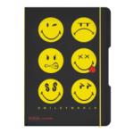 Herlitz CAIET MY. BOOK FLEX A5 40F 80GR PATRATELE SMILEY WORLD BLACK Matematica A5 Caiet cu elastic 40 file (50008926)
