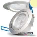 IsoLED 8W 2700K süllyesztett billenthető LED mélysugárzó dimmelhető 72° ezüst Isoled (ISO 112050)