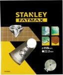 STANLEY Gyémánttárcsa 115mmx22, 2 Csempe Vágó Folyamatos élű