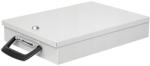 WEDO Fém dokumentum tároló doboz, A4, 35, 5x26x6, 7 cm, WEDO világos szürke (UW020) - papirdepo