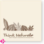  Újrahasznosított lebomló natúr koktélszalvéta 100db/cs - bareszkozok