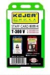 Kejea Suport PP-PVC rigid, pentru ID carduri, 54 x 85mm, vertical, 5 buc/set, KEJEA - transparent (KJ-T-300V-TR) - viamond