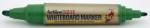 Artline Marker pentru tabla de scris ARTLINE 525T, doua capete - varf rotund 2.0mm/tesit 5.0mm - verde (EK-525T-GR)