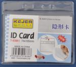 Kejea Buzunar PVC, pentru ID carduri, 105 x 74mm, orizontal, 10 buc/set, KEJEA - cristal (KJ-T-838H) - viamond