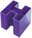 Han Suport pentru instrumente de scris, HAN Bravo Trend-Colours - lila mov 5 compartimente Plastic Suport agrafe (HA-17455-57)