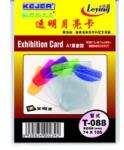 Kejea Buzunar PVC, pentru ID carduri, 74 x 105mm, vertical, 10 buc/set, KEJEA - margine transp. color (KJ-T-088V) - viamond