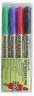 Artline Marker pentru tabla de scris ARTLINE 541T, doua capete - varfuri rotunde 0.4mm/1.0mm, 4 buc/set (EK-541T/4W)