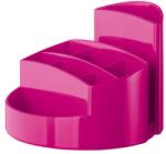 Han Suport pentru articole de birou, HAN Rondo - roz lucios roz Plastic Suport instrumente de scris 9 compartimente (HA-17460-96)