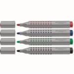Faber-Castell Marker Flipchart Rosu varf rotund Grip 1536 Faber-Castell (FC153621)