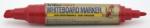 Artline Marker pentru tabla de scris ARTLINE 525T, doua capete - varf rotund 2.0mm/tesit 5.0mm - rosu (EK-525T-RE) - viamond