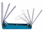 FORCE Шестограми сгъваеми torx с отвор (t9h-t40h) комплект 8 бр. jn62805 force (jn62805)