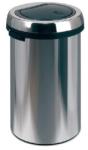 Vepa Bins Cos metalic cu capac pentru reziduuri, 50 litri, VEPA BINS Flat Top - crom (VB243702)