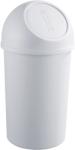 HELIT Cos plastic cu capac, pentru reziduuri, 25 litri, HELIT - gri deschis (H-24012-82)
