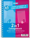 Stylex Caiet cu spira, A5, 30 coli dictando, 50 coli matematica A5 Caiet cu spira 80 file Dictando/Matematica Clasele 5-8 (SY040033)