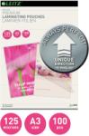 Leitz Folie pentru laminare, A3 125 microni 100 folii/top LEITZ A3 Folie laminare Top (L-74880000)