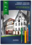 Aurora Bloc desen A4, 20 file - 200g/mp, AURORA Steinbach A4 Liceu Caiet/Bloc desen (BL21)