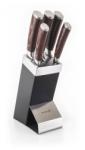 G21 Gourmet Dynamic késkészlet rozsdamentes acél tartóval 5 db-os - fekete (60022163)