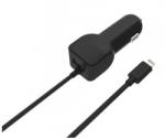 Well Alimentator USB bricheta auto cu cablu Lighting 2 iesiri 2.4A negru Well (PSUP-USB-CL224BK-WL) - sogest