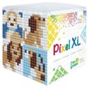 Pixelhobby Pixel XL szett 4 vágható alaplappal 12 XL színnel - kutya (24121)