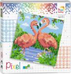 Pixelhobby Pixel szett 4 kis alaplappal - Flamingó pár (44002)