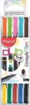 Maped Fineliner Graph Peps Duo 5 bucati/set 10 culori asortate Maped 749250 (749250)