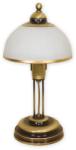 LEMIR O1488 PAT | FlexL Lemir asztali lámpa 40cm vezeték kapcsoló 1x E27 bronz, fehér (O1488 PAT)
