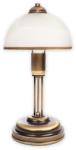 LEMIR O2088 L1 PAT | Sato Lemir asztali lámpa 37cm vezeték kapcsoló 1x E27 bronz, fehér (O2088 L1 PAT)