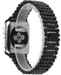 iUni Curea iUni compatibila cu Apple Watch 1/2/3/4/5/6/7, 38mm, Luxury, Otel Inoxidabil, Black (507557)