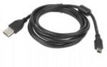 Gembird Cablu de date Gembird, USB 2.0 A - mini USB, 1.8m, Black (CCF-USB2-AM5P-6) - flax