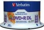 Verbatim DVD+R imprimabil Verbatim DL 8X, 8.5GB, 50buc, Spindle (97693)