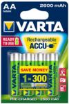 VARTA AA 2600mAh 4db Ready to Use tölthetõ elem, akkumulátor (5716101404)