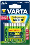 VARTA Recharge Accu Power AA, 2600 MAh tölthetõ elem, akkumulátor, 4db (5716101404)